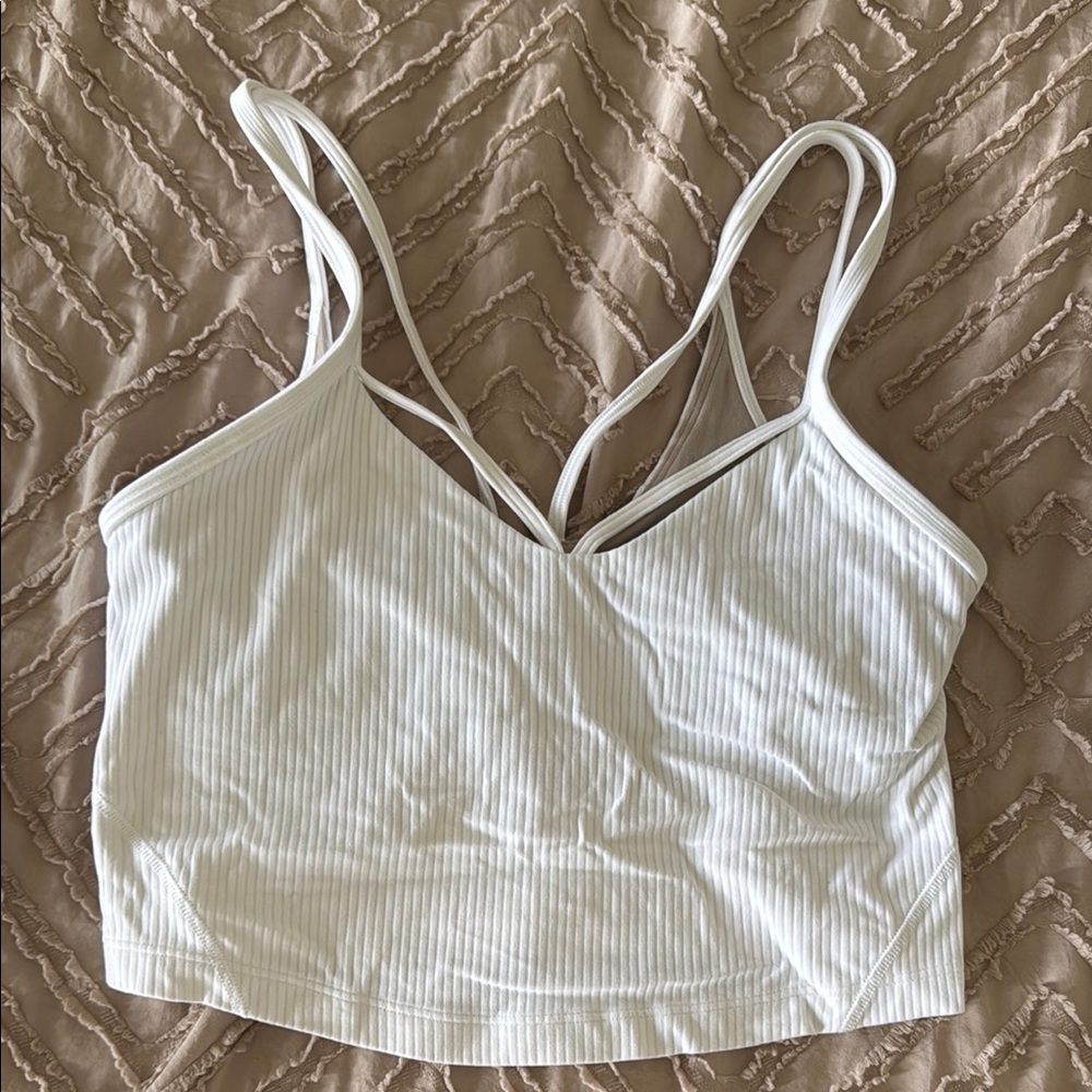 Lululemon Athletica White Strappy Top